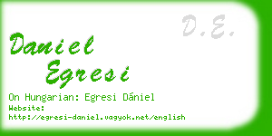 daniel egresi business card