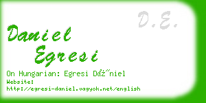 daniel egresi business card